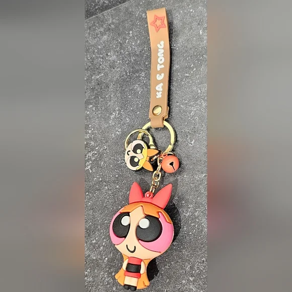 Power Puffs Character Keychain Powerpuff Girl NWOT - Picture 5 of 8